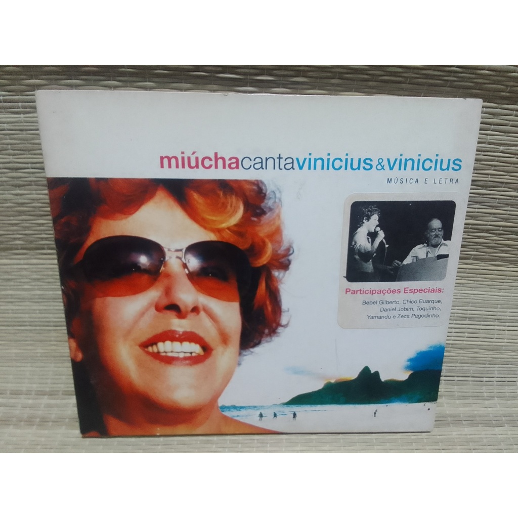 CD Digipack Miucha - Canta Vinicius & Vinicius - Música e Letra - Ano 2003
