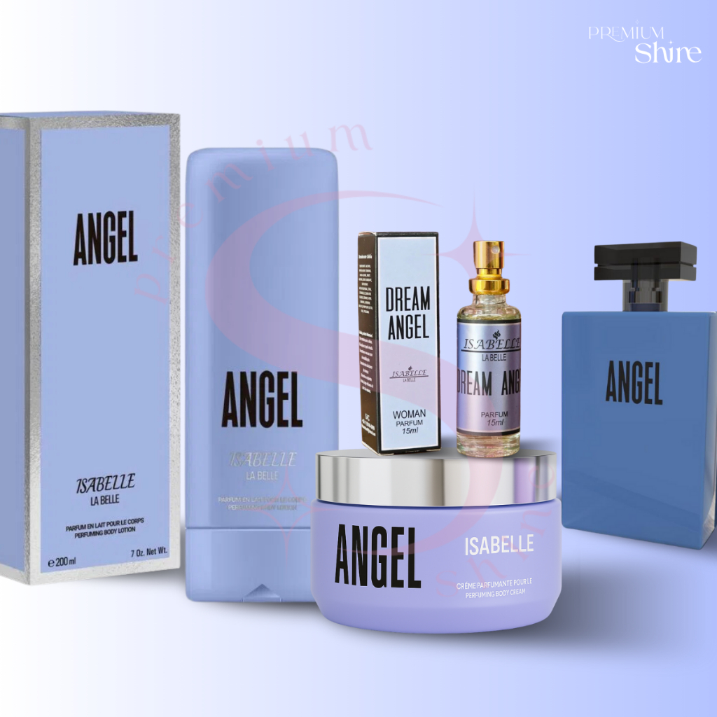 Creme Hidratante Angel Isabelle la Belle 200ml + Perfume Capilar 15ml + Perfume Corporal Angel 100ml