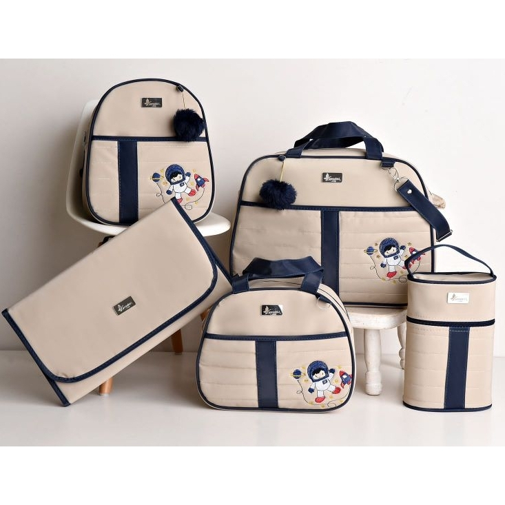 Bolsa Maternidade menina/menino mala luxo de bebê essencial luender baby