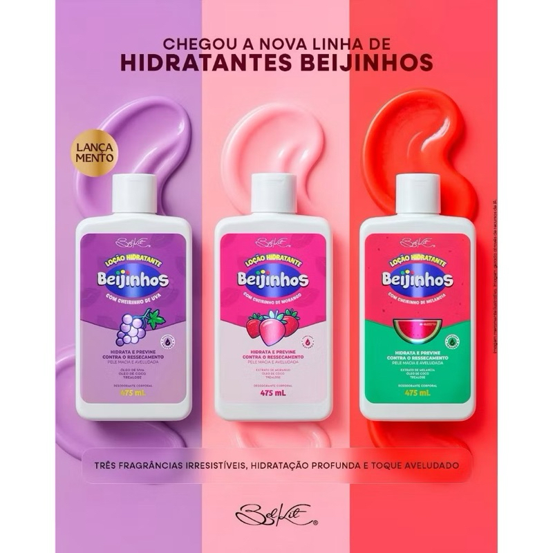 Loção Hidratante Beijinhos 475ml Belkit