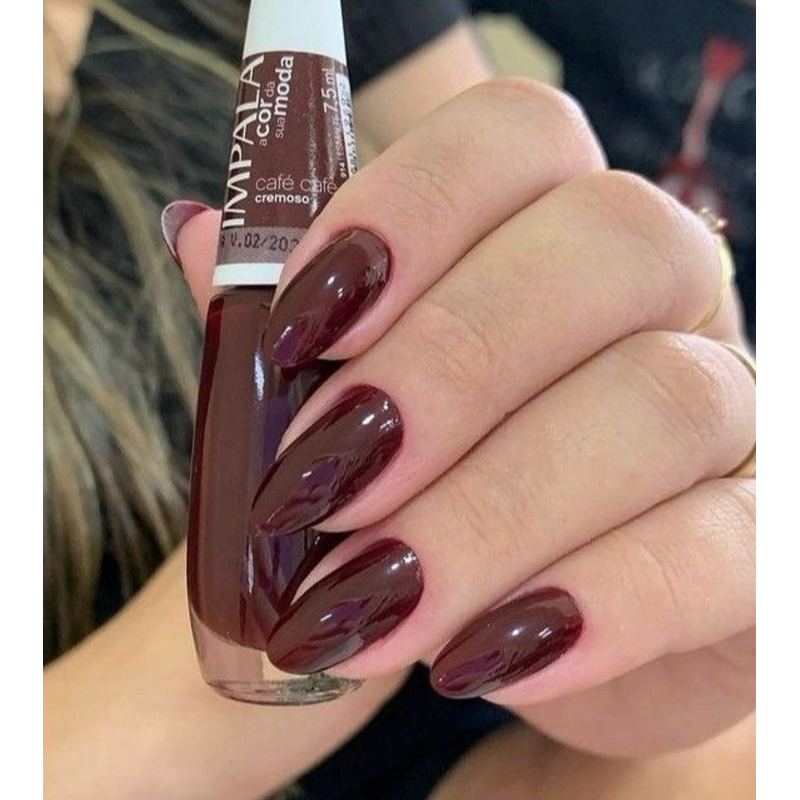 Esmalte Impala A Cor da Sua Moda  Café Café em Oferta na Shopee
