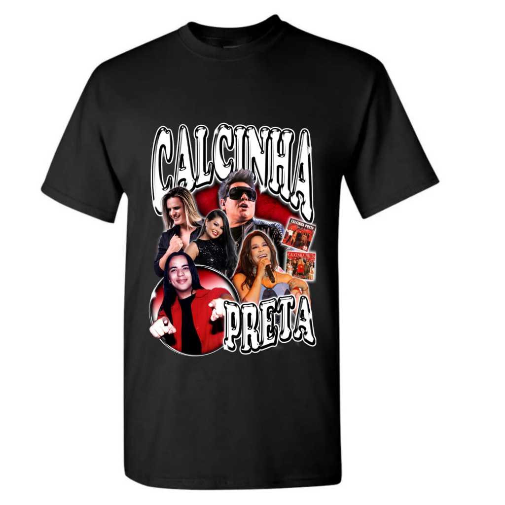 Camiseta Algodão Unissex Tshirt Calcinha Preta com paulinha unissex em Oferta na Shopee