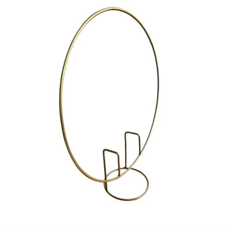 Arco de Mesa Redondo Em Ferro Dourado para Decoração Arco de Mesa 50 X 50 Para Decoração de aniversários e festas