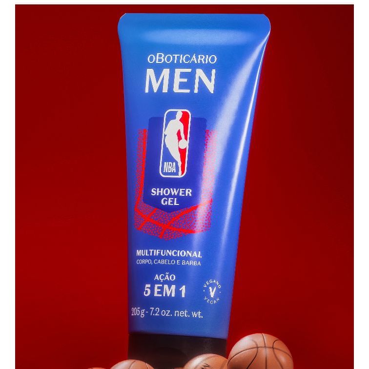 OBOTICÁRIO SHOWER GEL MULTIFUNCIONAL CABELO, CORPO E BARBA 5 EM 1