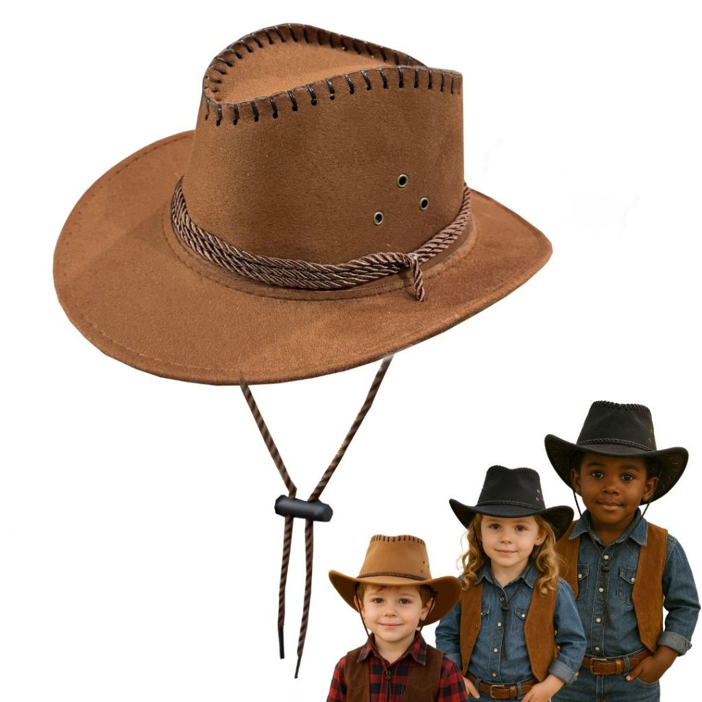 Chapéu Country Infantil Masculino E Feminino Cowboy De Criança 2 A 8 Anos