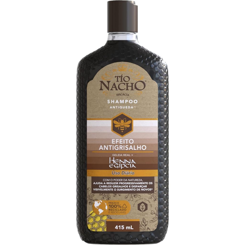Shampoo Tio Nacho Efeito Antigrisalho Antiqueda 415ml em Oferta na Shopee