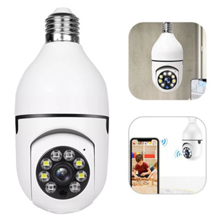 Câmera de segurança wi-fi ip sem fio 360 Lâmpada aplicativo yoosee icsee ptz full HD visão noturna 8177 - bivolt em Oferta na Shopee