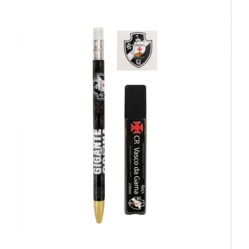 Jogo Com Lapiseira 2.0mm Borracha E Grafites - Vasco