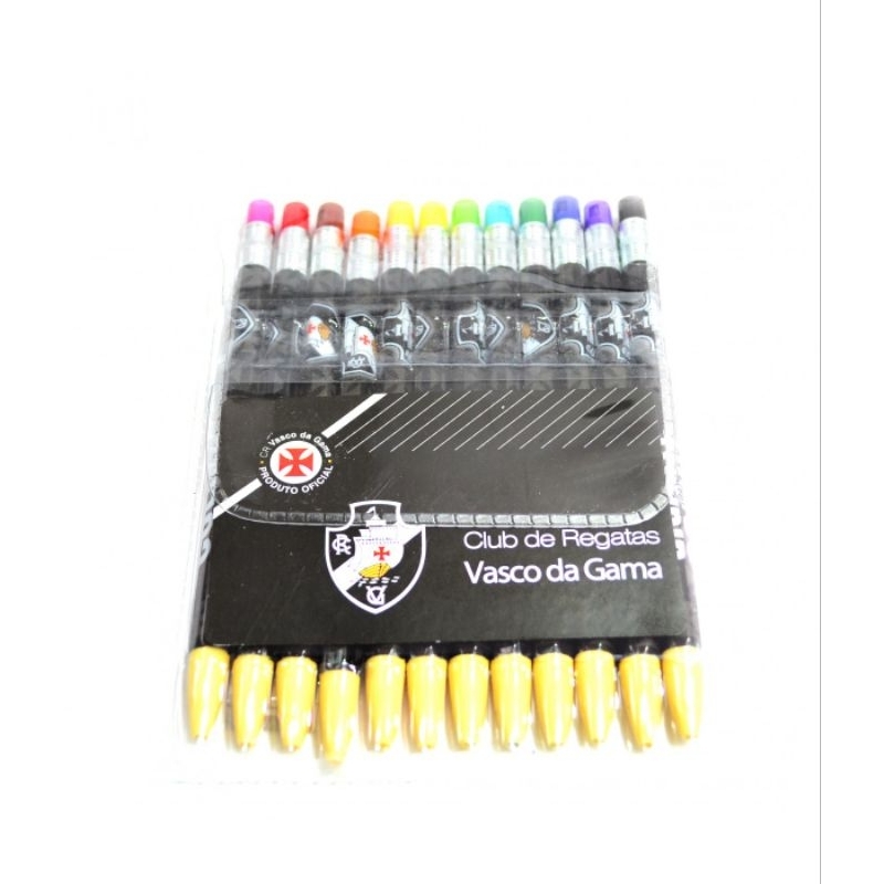 Jogo Com 12 Lapiseiras De Cor - Vasco