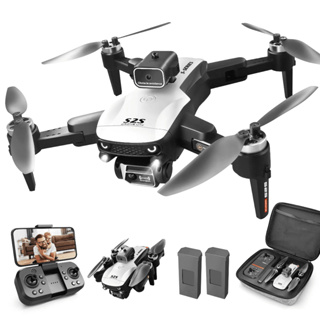 Drone S2S 4K HD com Câmera Dupla e Motor Brushless com 2 baterias - Presente de Aniversário em Oferta na Shopee