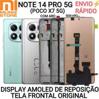 Tela Redmi Note 14 Pro 5G/Poco X7 5G Frontal Original Amoled S/Aro C/Moldura Display C/ Digital Oled em Oferta na Shopee