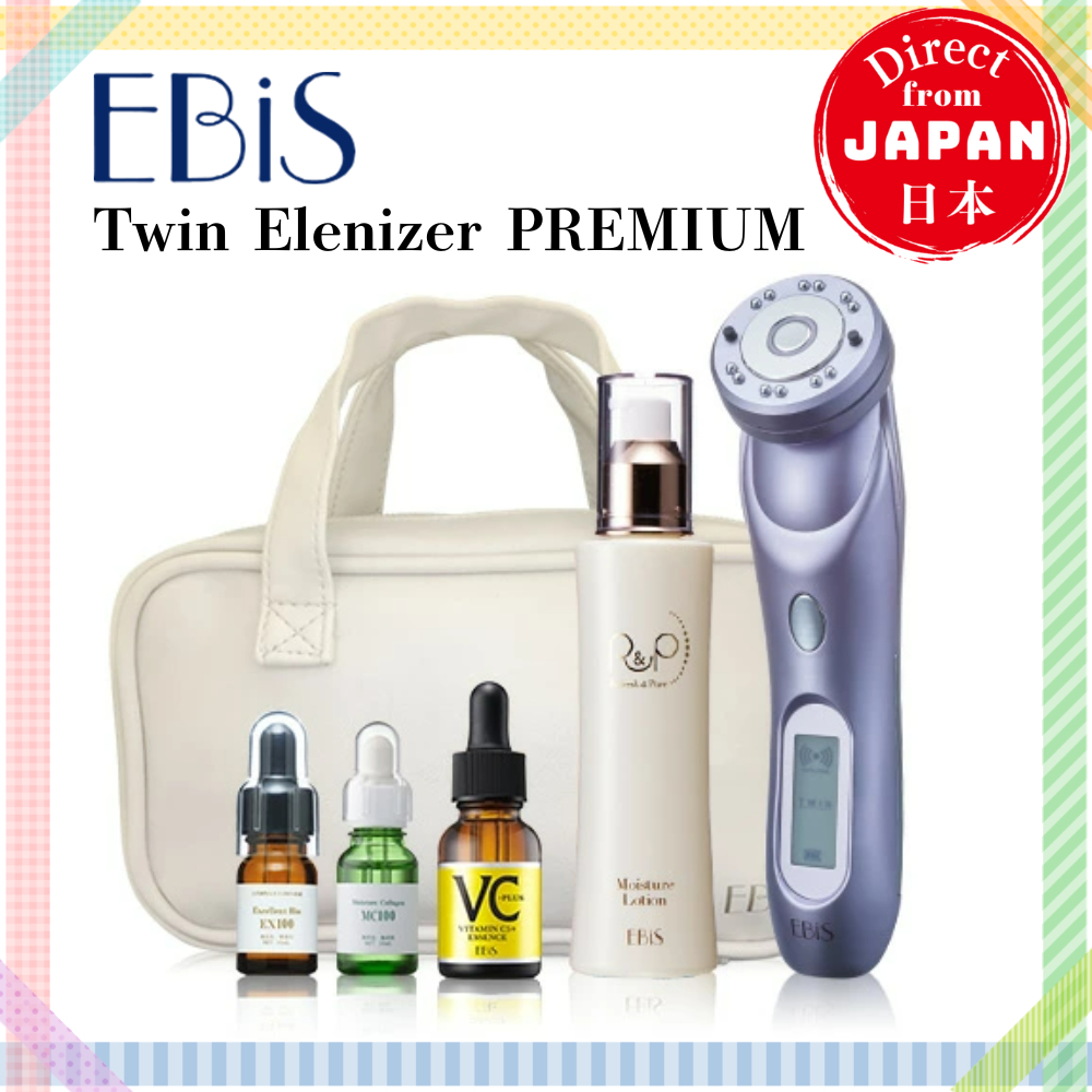 EBiS Twin Elenizer PREMIUM / Dispositivo de beleza facial Equipamento de beleza para cuidados faciais 【Direto do Japão】
