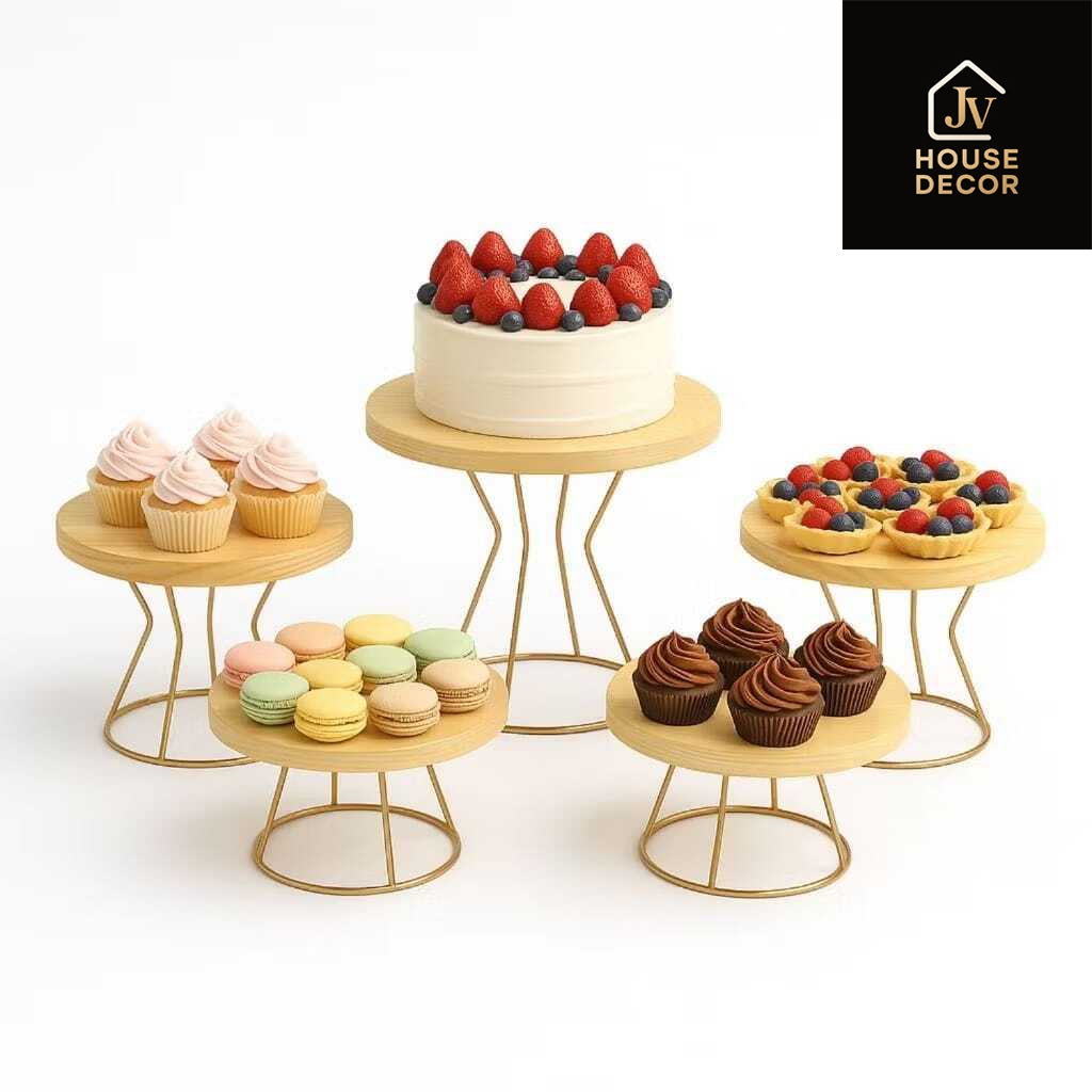 Kit Boleira 5 Peças Decoração Festas Expositor Doces em Oferta na Shopee