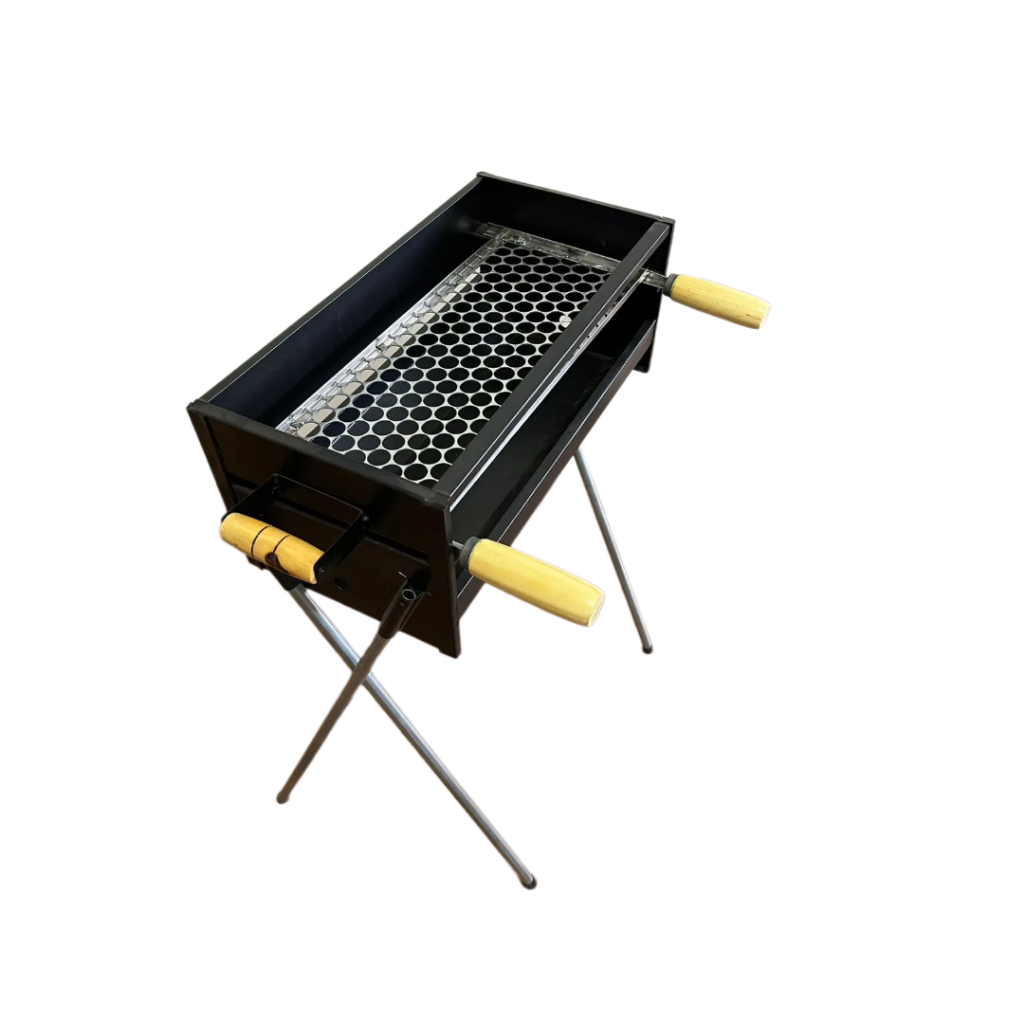 Churrasqueira Espetinho Porte Médio 50x30cm Portátil e Móvel em Oferta na Shopee