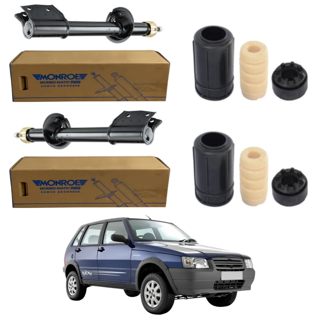PAR AMORTECEDOR DIANTEIRO UNO WAY 2007 A 2013 MONROE + KIT