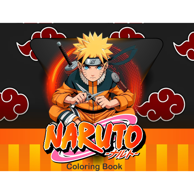 A Jornada Ninja: Livro pintar e colorir  com 50 Desenhos do Universo Naruto