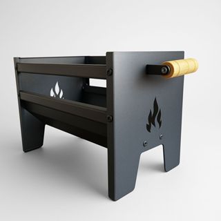 CHURRASQUEIRA GALVANIZADA PEQUENA COM GRELHA PARA APARTAMENTO E CAMPING em Oferta na Shopee