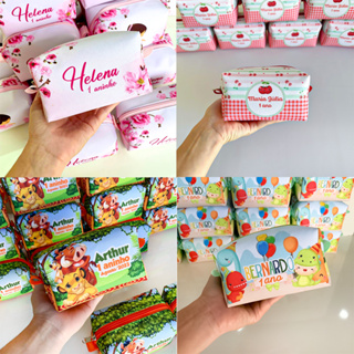 Kit Bolsinhas Necessaire Personalizada lembrancinhas aniversário Box P Escolha seu tema em Oferta na Shopee