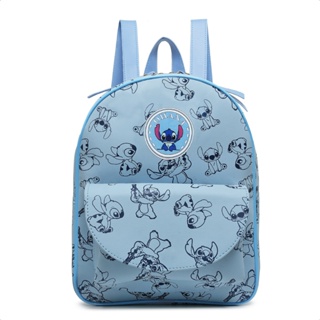 Stitch mochila feminina masculina infantil adulto com bolsos em Oferta na Shopee