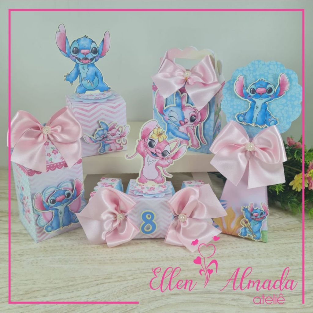 Kit Festa Stitch-Lembrancinhas Personalizadas Stitch-Caixinhas Personalizadas Stitch-Festa Stitch