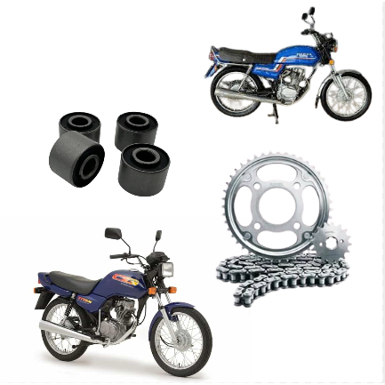 Kit Transmissão Relação Cg 125 83-99 + Coxim Bucha da Coroa