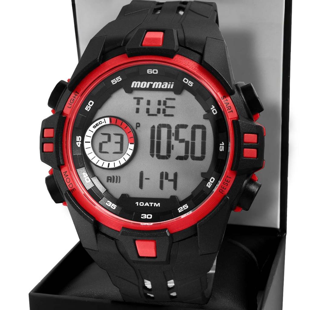 Relógio Digital Mormaii Masculino MO04120/8R em Oferta na Shopee
