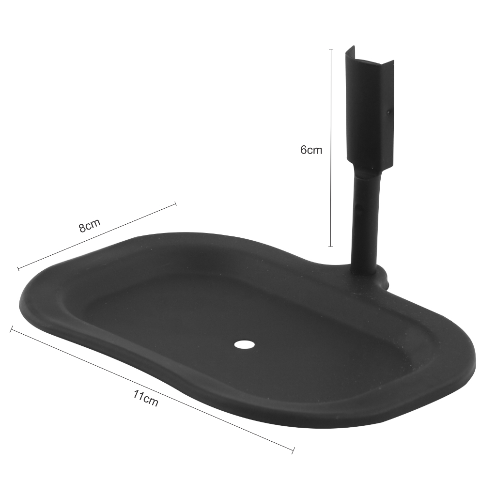 Saboneteira Slim Redondo De Parede Para Banheiro Preto Fosco em Oferta na Shopee