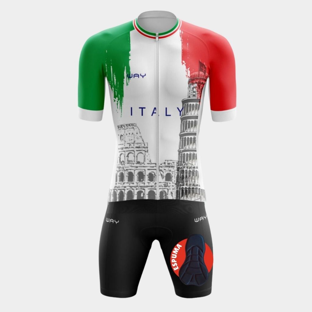 Conjunto Masculino Ciclismo Kit Camisa Premium Short Bermuda Forro Espuma Acolchoado Bike MTB