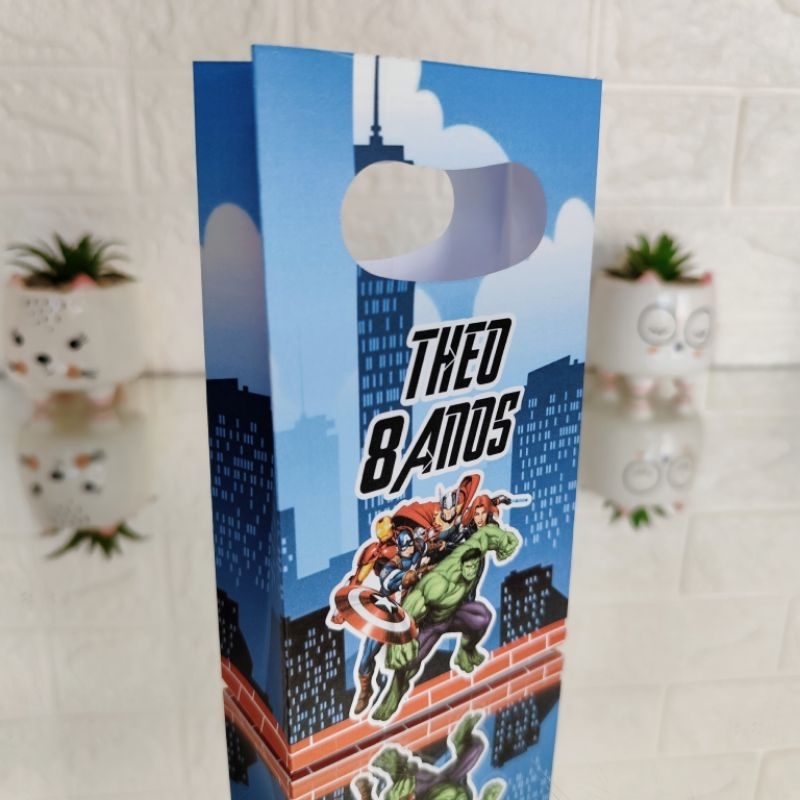 Kit Sacolinhas VINGADORES / HERÓIS / AVENGERS - Lembrancinhas | Mimos | Surpresa | Personalizados (PEGUE E MONTE)