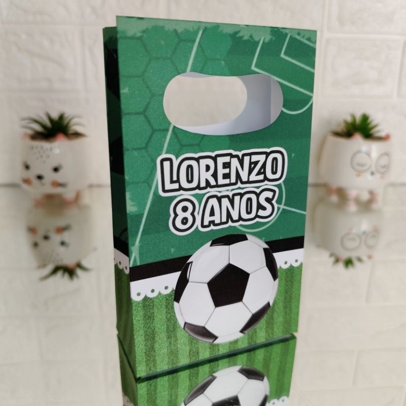 Kit Sacolinhas FUTEBOL - Lembrancinhas Personalizadas | Mimos | Surpresa | Festa | Personalizados (PEGUE E MONTE)