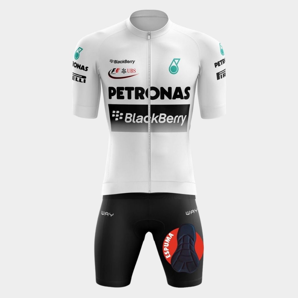 Conjunto Ciclismo Masculino Kit Camisa Premium Manga Curta Pro Uv Short Bermuda Espuma Confortável