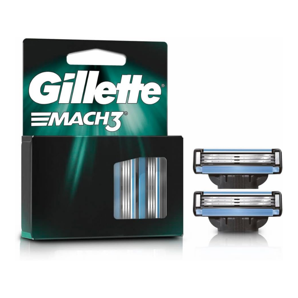 Carga Gillette Mach3 Com 2 Cartuchos em Oferta na Shopee