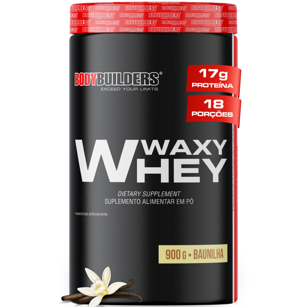 Whey Protein Waxy Whey Pote 900g - Para Ganho de Massa Muscular - Bodybuilders em Oferta na Shopee