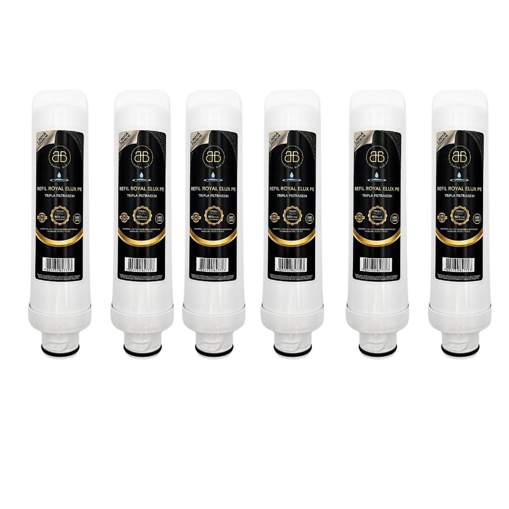 Kit 6 Refil Compatível Purifcador Água Electrolux Pe10 Pe10b