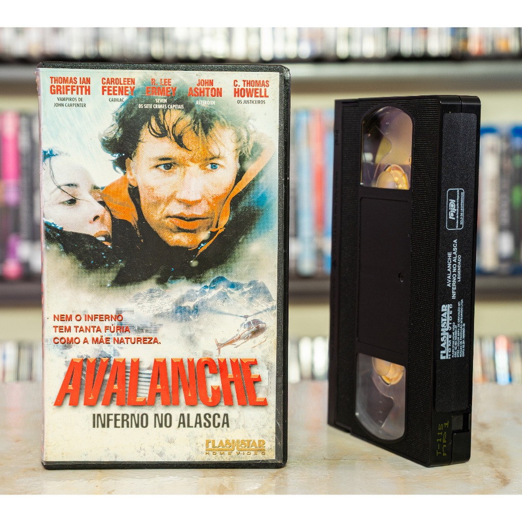 VHS AVALANCHE - Inferno No Alasca - LEGENDADO - Thomas Ian Griffith - Original - Fita de Vídeo Filme - Catástrofe
