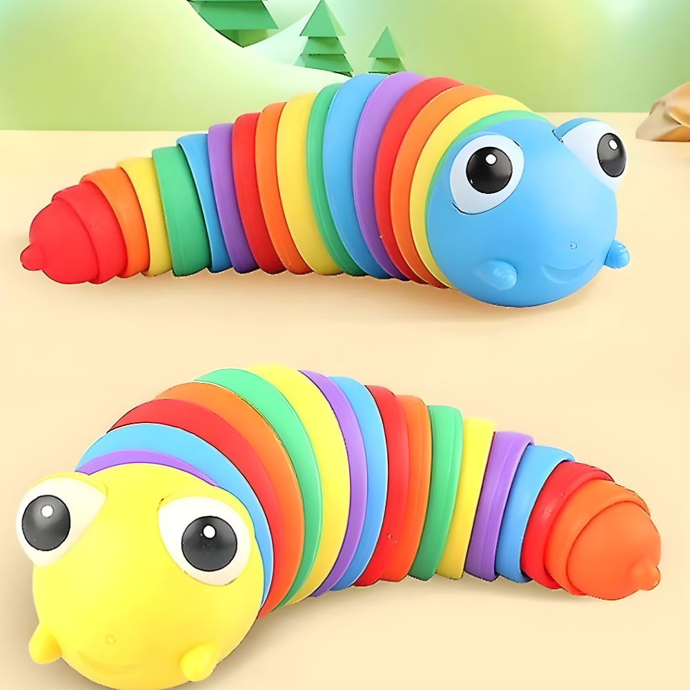 Brinquedos Para Bebê Sensorial Lesma Articulada Brinquedo Sensoriais Infantil Criança Bebe