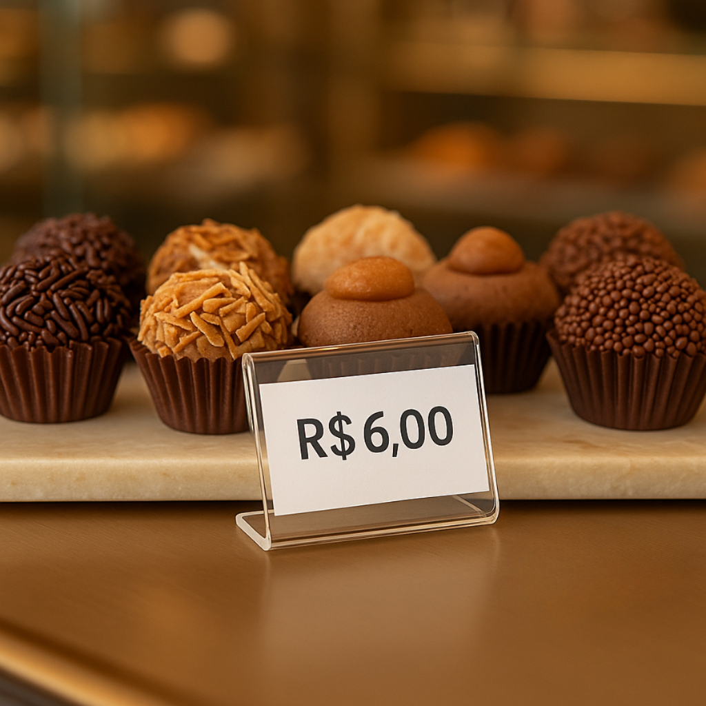 Kit Displays Acrílicos 5x3cm Porta Preço para Buffet Vitrine Etiqueta em Oferta na Shopee