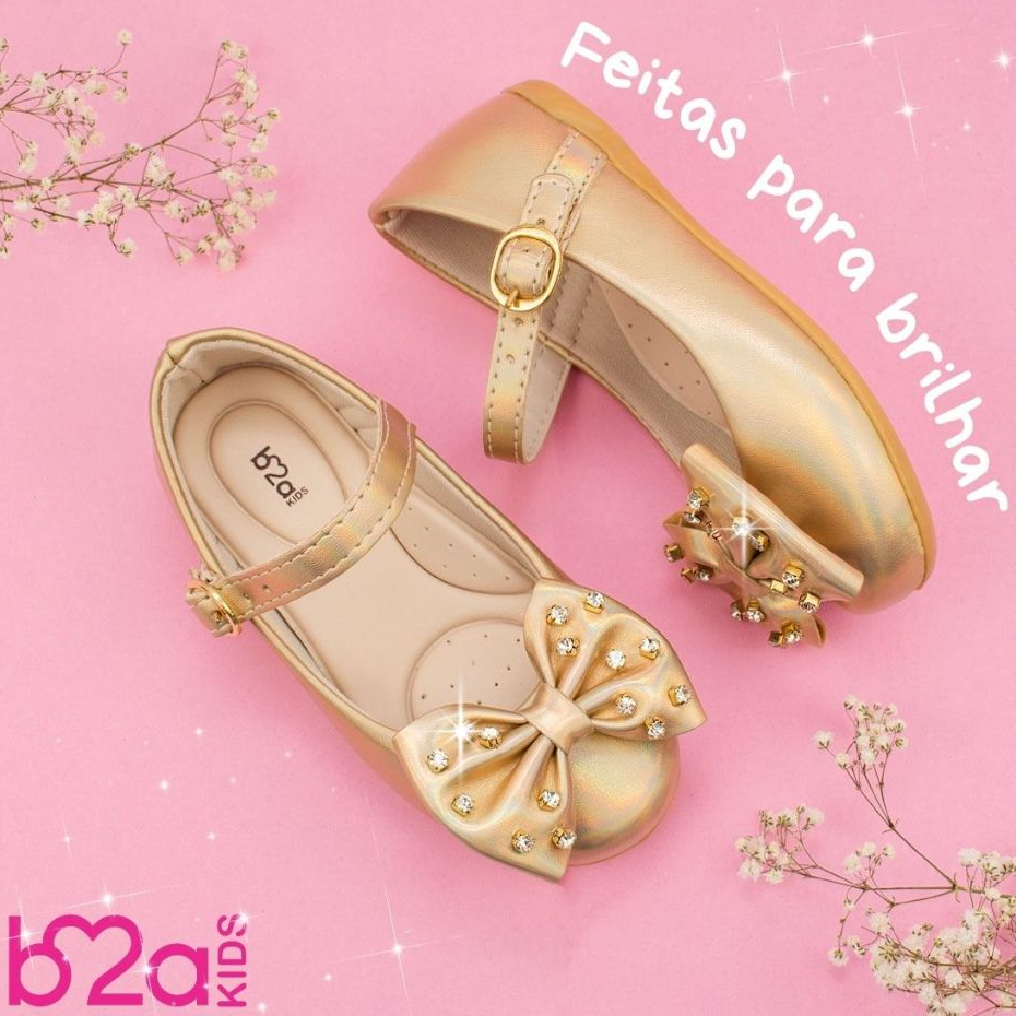 Sapatilha Boneca Menina Infantil Delicada Brilho Strass Confortável Macia Festa 20 ao 27 Laço 2901 em Oferta na Shopee