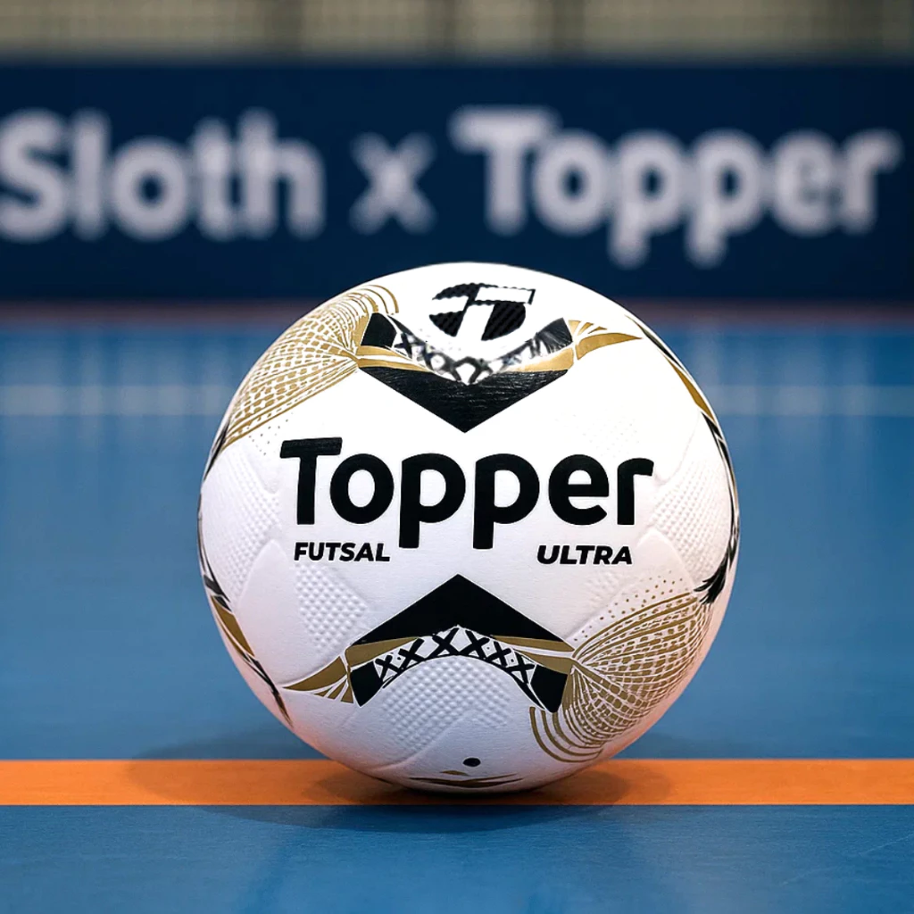 Bola de Futsal Topper Ultra Salão Colagem Dupla Oficial — imagem 1
