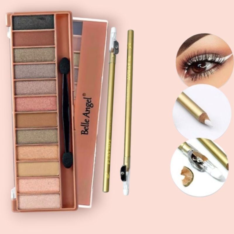 Kit Paleta Belle Angel + Lápis Branco Playboy com Apontador