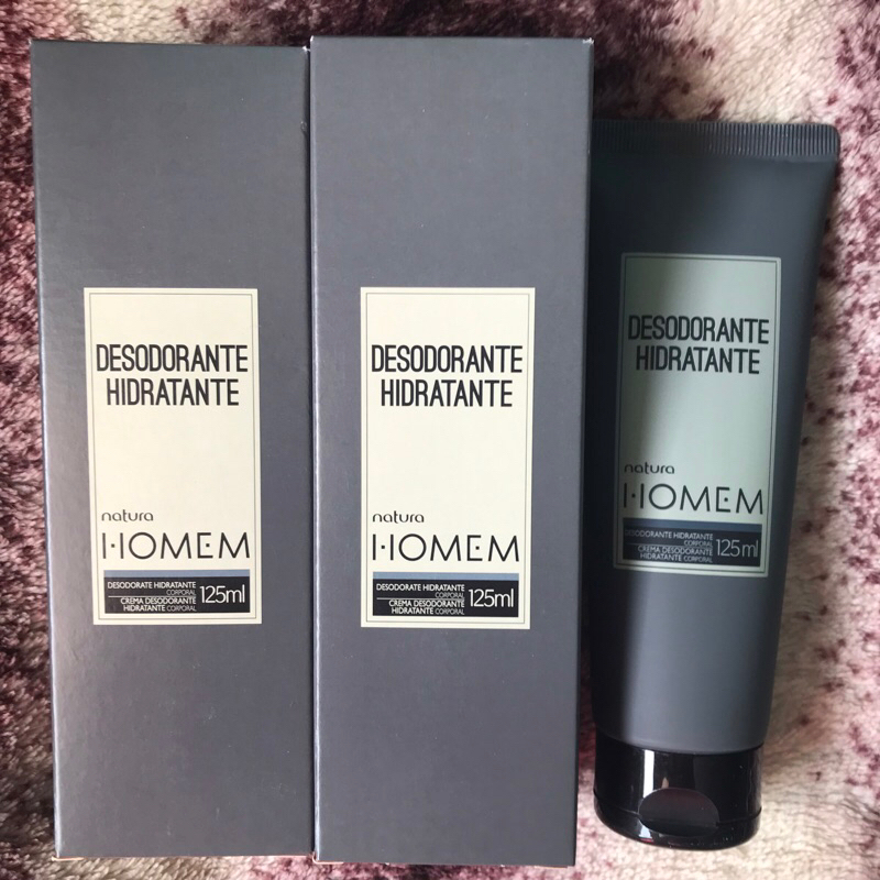 Kit 2 Desodorante Hidratante Corporal Natura Homem 125ml Novo