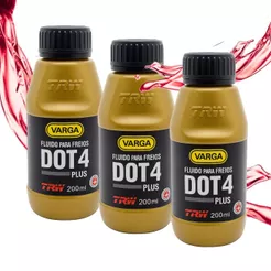 Kit Fluídos de Freio Varga Dot4 Trw 200ml Rclf00054 (3 Unidades)