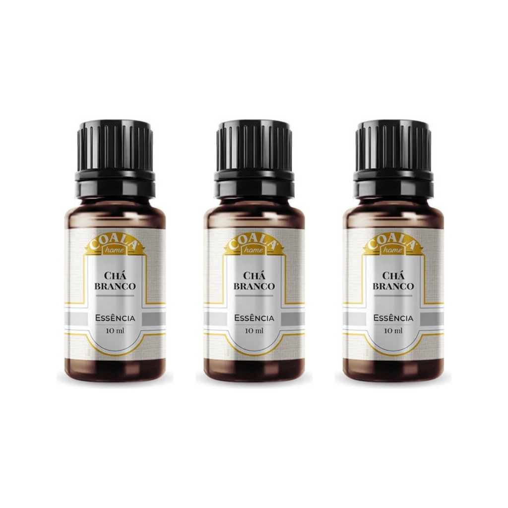 Kit Essência Concentrada Aromatizante de Ambientes Chá Branco Coala 10ml