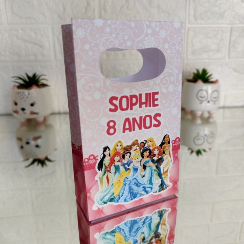 Kit Sacolinhas PRINCESAS DISNEY - Kit Lembrancinhas | Mimos | Surpresa | Personalizados (PEGUE E MONTE)
