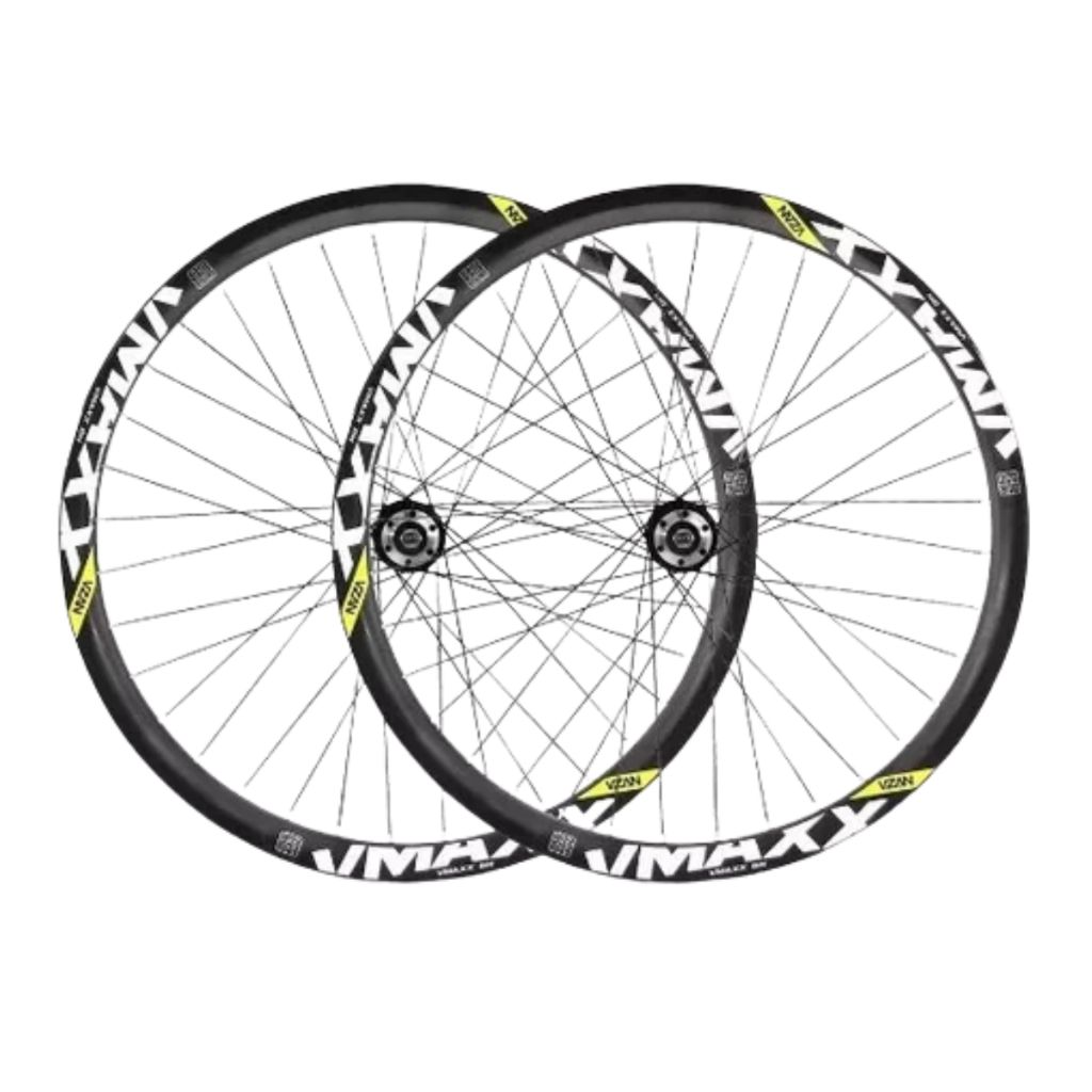 Par de Roda Aro 26 Vzan Vmaxx DH – Montado e Completo para Freio a Disco | Cubo de Rosca Rolamentado