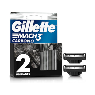 Refil Para Aparelho De Barbear Gillette Mach3 Carbono Com 2 Unidades em Oferta na Shopee