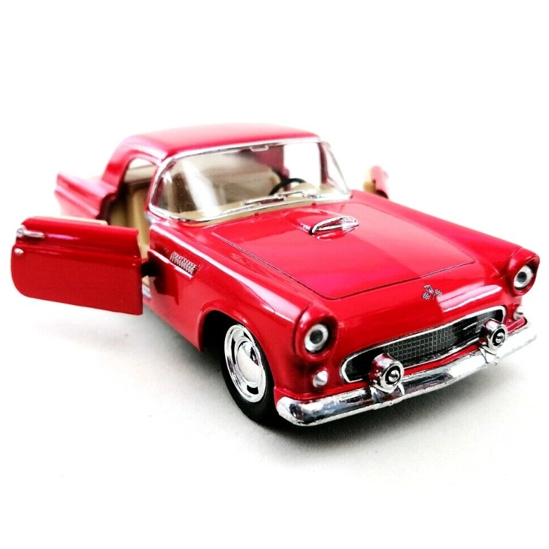 Carro miniatura 1955 Ford Thunderbird DieCast  1/36 carrinho em metal orignal Kinsmart