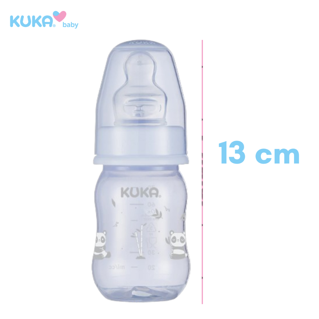 Mamadeira Chuquinha Ortodôntica Válvula Anticolica 70mL Antivazamento Líquidos Ralos 0-6 Meses Kuka