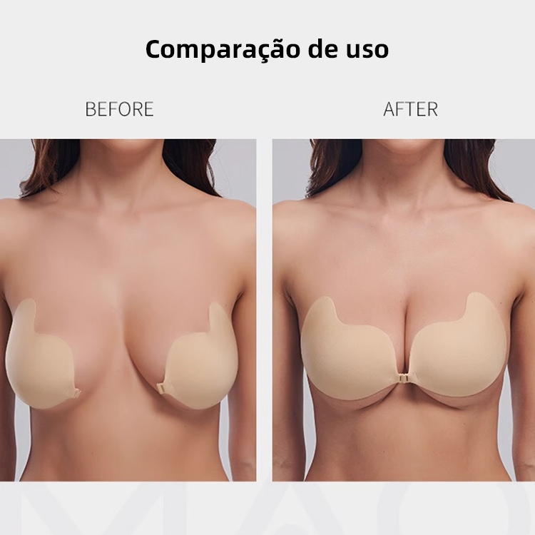 Sutiã De Silicone Manga-Elevador Autoadesivo , Sem Alças E Invisível Para Copo Ad (Preto/Damasco) em Oferta na Shopee