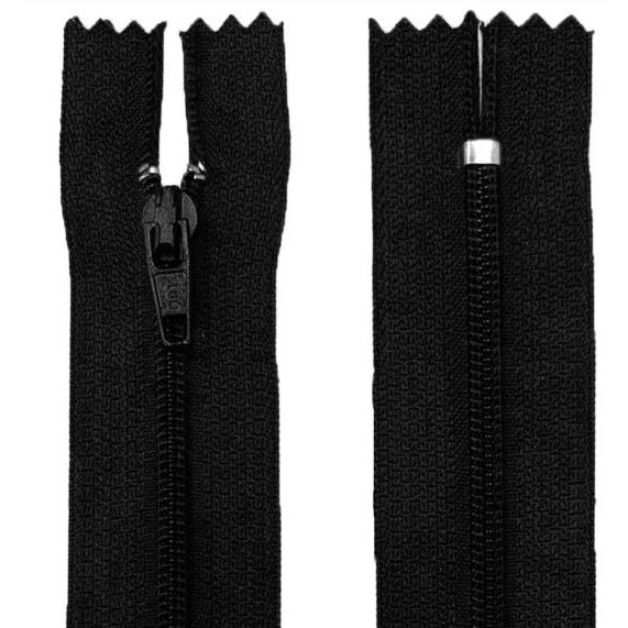 Ziper nylon fino comum 15 e 18 cm pacote 100 peças